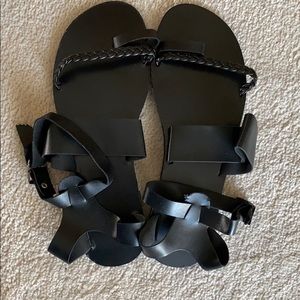 Black sandals